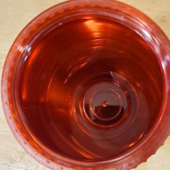 Disney World Starbucks 2022 Christmas Holiday Red Green Studded Plastic Tumbler - Picture 8 of 9